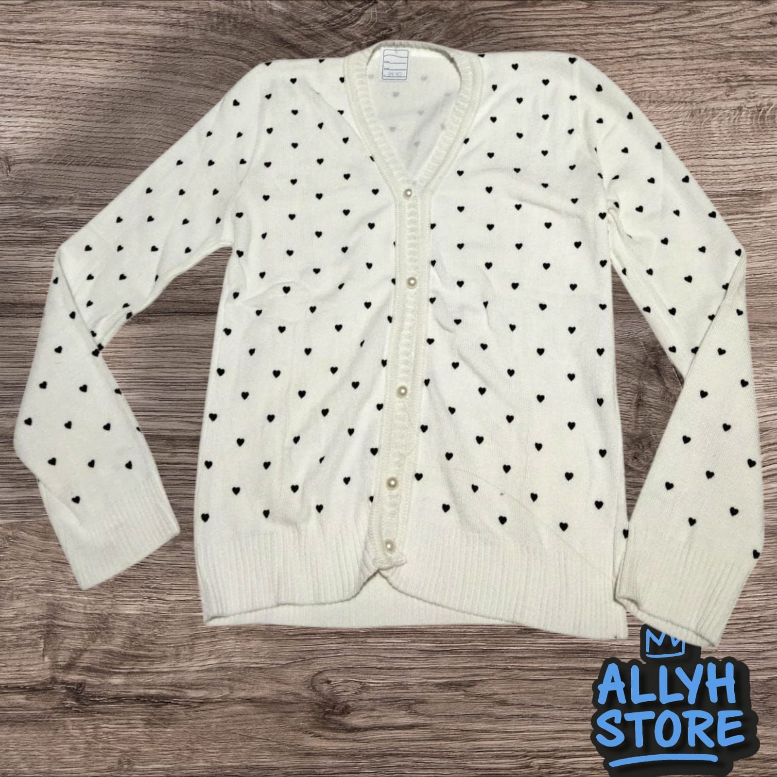 Casaco Cardigan Feminino Coração M