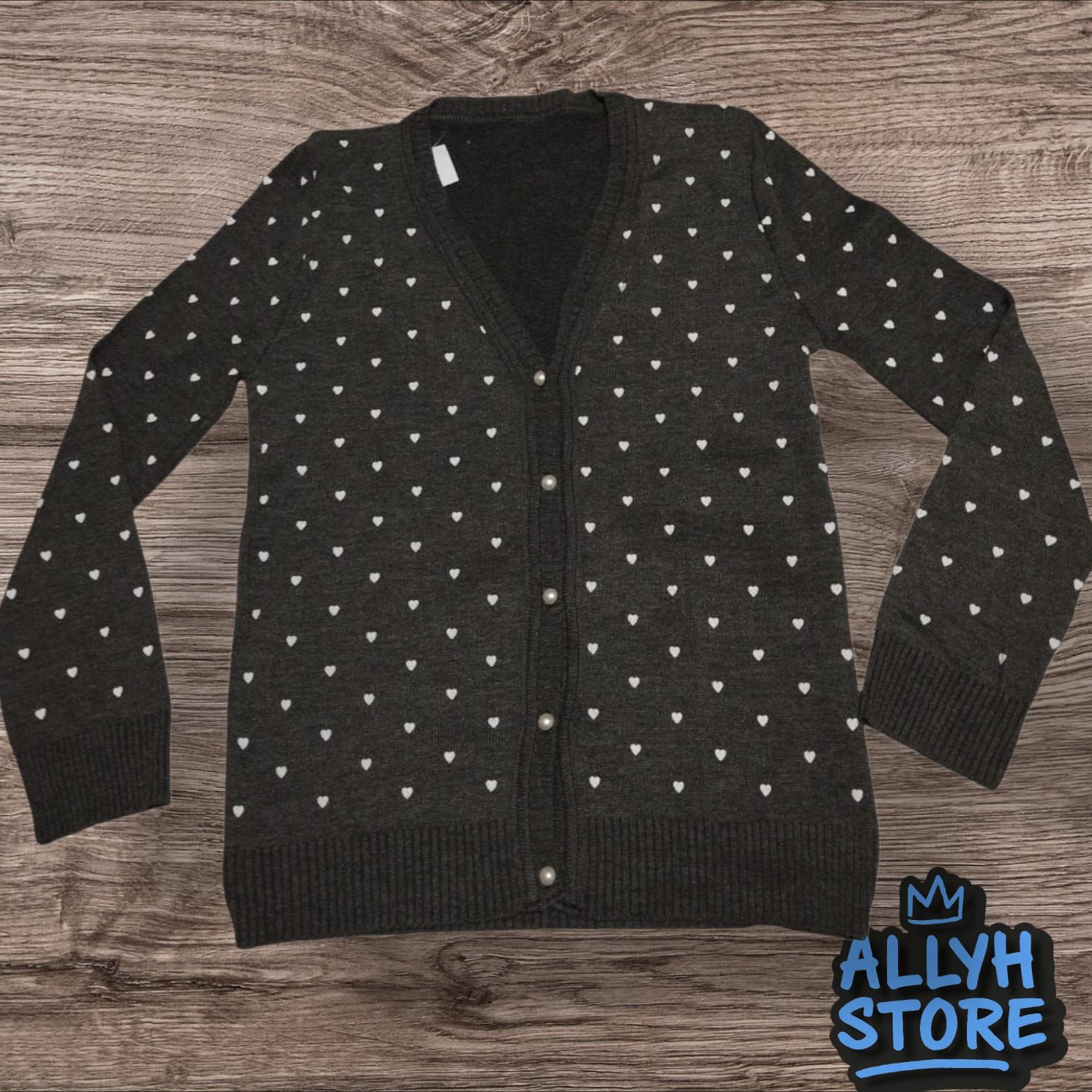 Casaco Cardigan Feminino Coração M